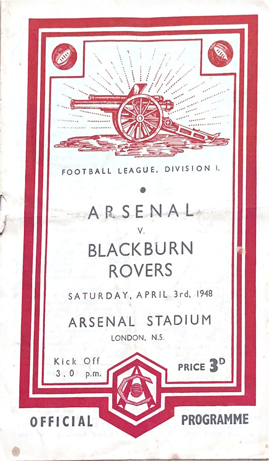 Arsenal V Blackburn Rovers 03/04/48